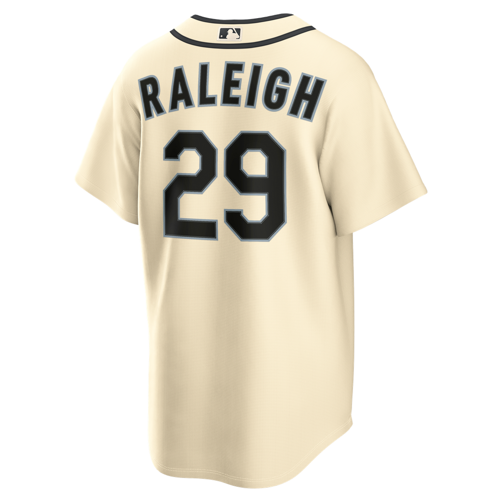 Seattle Mariners Cal Raleigh Nike Cream Alternate Replica Jersey product image 6, provided for visual reference and product