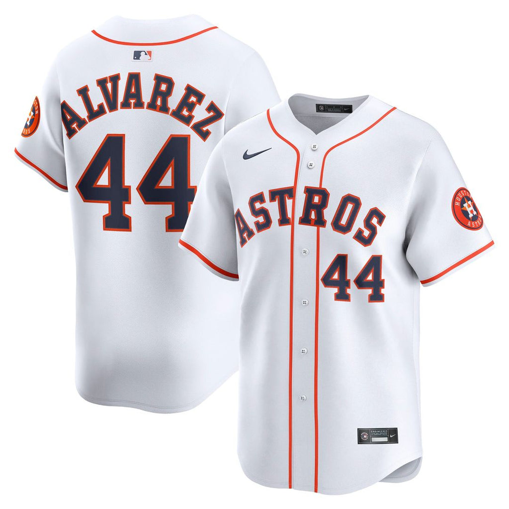Houston Astros Yordan Alvarez Nike White Home Limited Player Jersey product image 1, provided for visual reference and