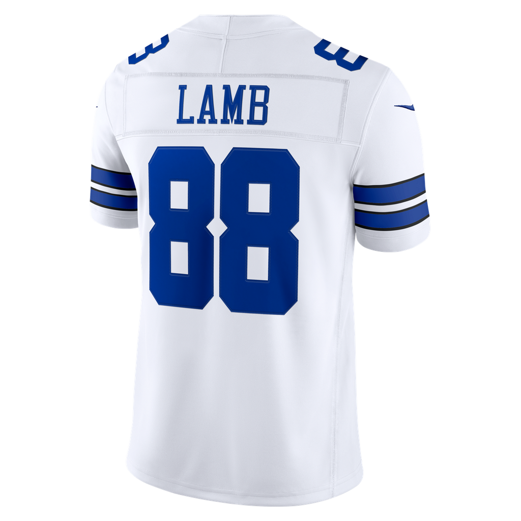 Dallas Cowboys CeeDee Lamb Nike White Vapor F.U.S.E. Stitched Limited Jersey product image 3, provided for visual reference