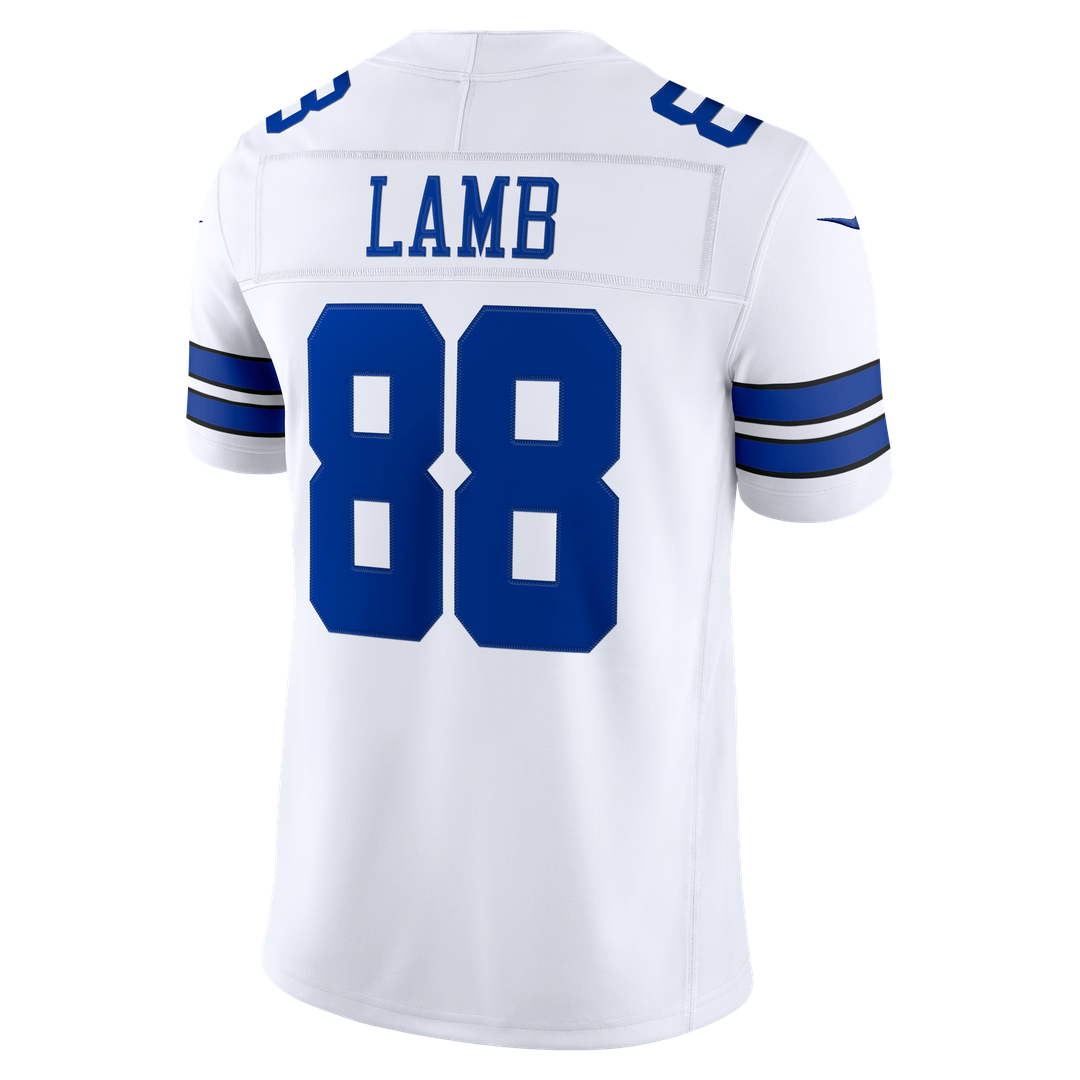 Dallas Cowboys CeeDee Lamb Nike White Vapor F.U.S.E. Stitched Limited Jersey product image 3, provided for visual reference