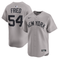 New York Yankees Max Fried Nike Gray Road Limited Player Jersey product image 1, provided for visual reference and product