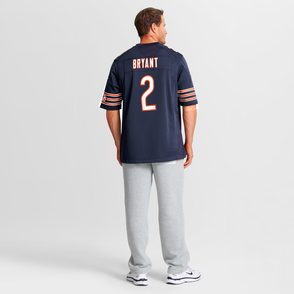 Chicago Bears Coby Bryant Nike Navy Team Game Jersey product image 5, provided for visual reference and product detail review
