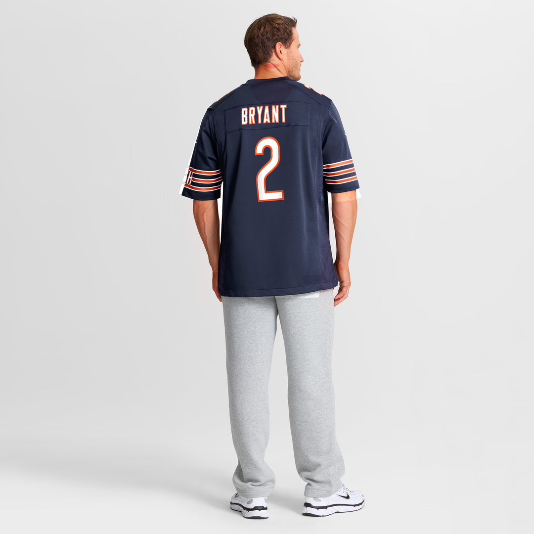 Chicago Bears Coby Bryant Nike Navy Team Game Jersey product image 5, provided for visual reference and product detail review