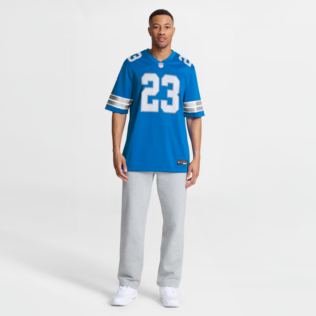 Detroit Lions Rock Ya-Sin Nike Blue Team Game Jersey product image 7, provided for visual reference and product detail review