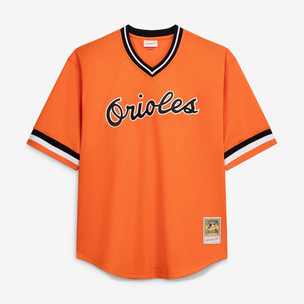 Baltimore Orioles Cal Ripken Jr. Profile Orange Big & Tall Cooperstown Collection Mesh Batting Practice Jersey product image