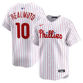 Philadelphia Phillies J.T. Realmuto Nike White Home Limited Player Jersey product image 1, provided for visual reference and