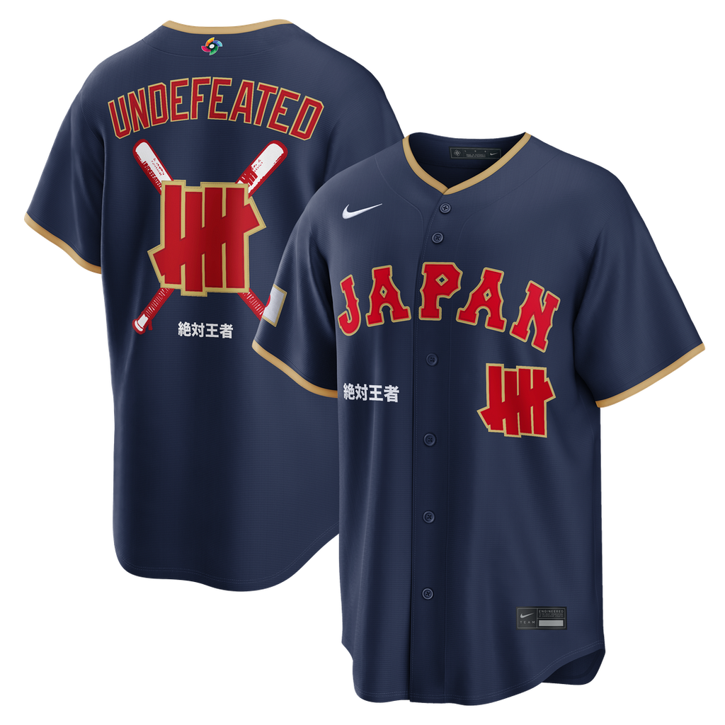 Japan Baseball Nike x Undefeated Navy 2026 World Baseball Classic Stadium Jersey product image 1, provided for visual