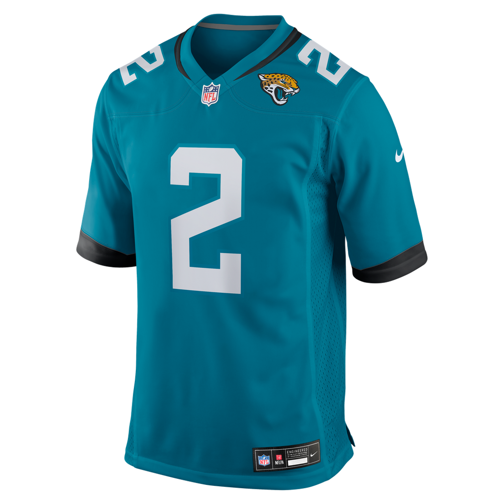 Jacksonville Jaguars Jourdan Lewis Nike Teal Team Game Jersey product image 2, provided for visual reference and product