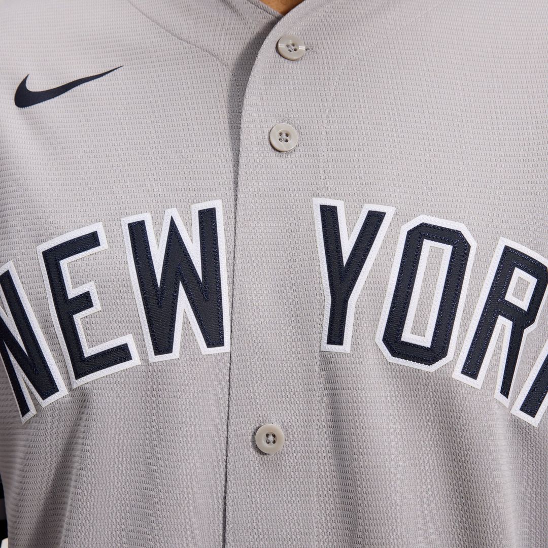 New York Yankees Anthony Volpe Nike Gray Road Replica Jersey product image 9, provided for visual reference and product