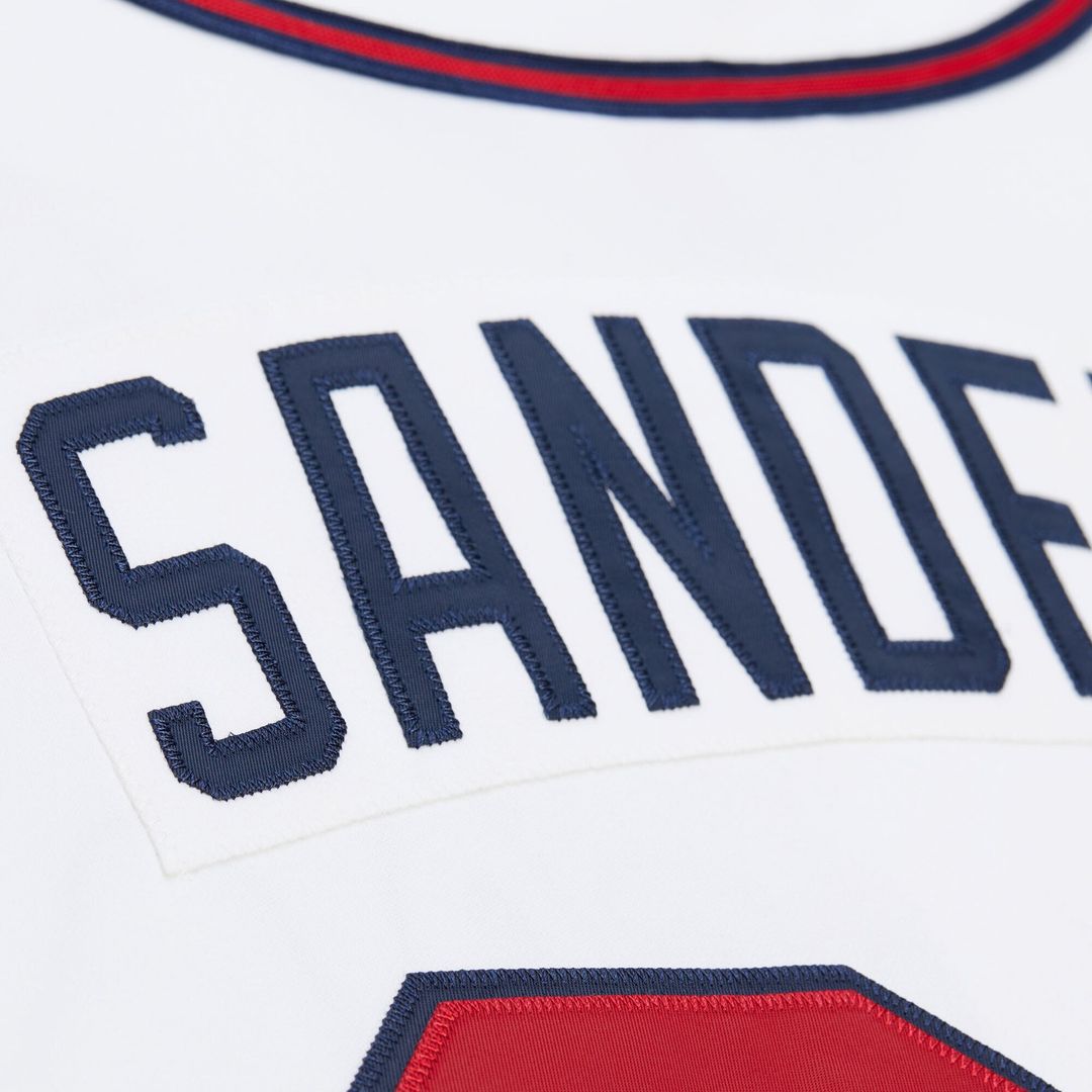 Atlanta Braves Deion Sanders Mitchell & Ness White Cooperstown Collection 1992 Authentic Jersey product image 7, provided
