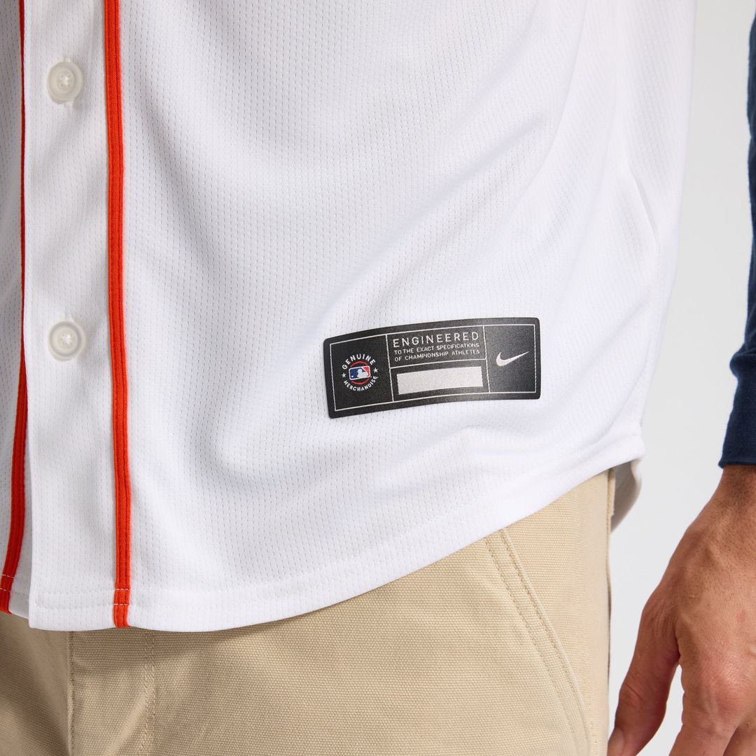 Houston Astros Nike White Home Limited Jersey product image 7, provided for visual reference and product detail review