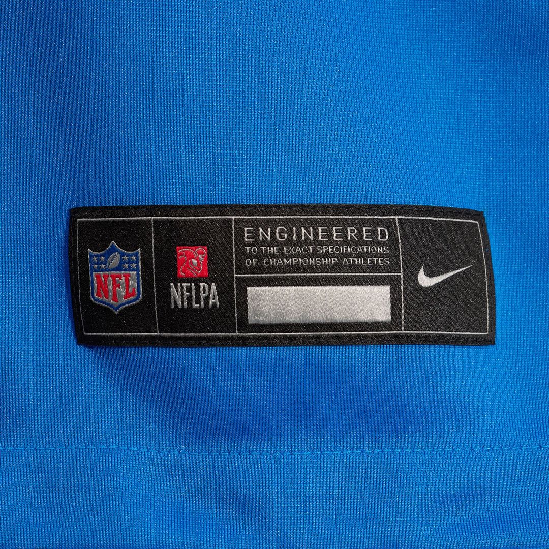 Detroit Lions Sam LaPorta Nike Blue Alternate Game Jersey product image 8, provided for visual reference and product detail