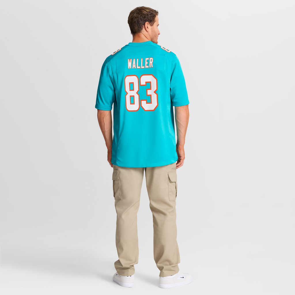 Miami Dolphins Darren Waller Nike Aqua Team Game Jersey product image 8, provided for visual reference and product detail