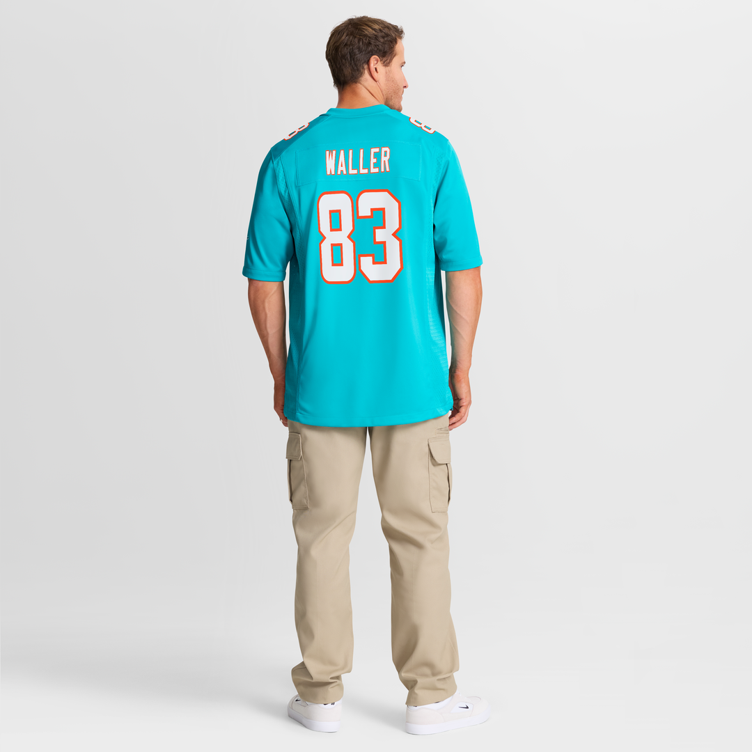 Miami Dolphins Darren Waller Nike Aqua Team Game Jersey product image 8, provided for visual reference and product detail