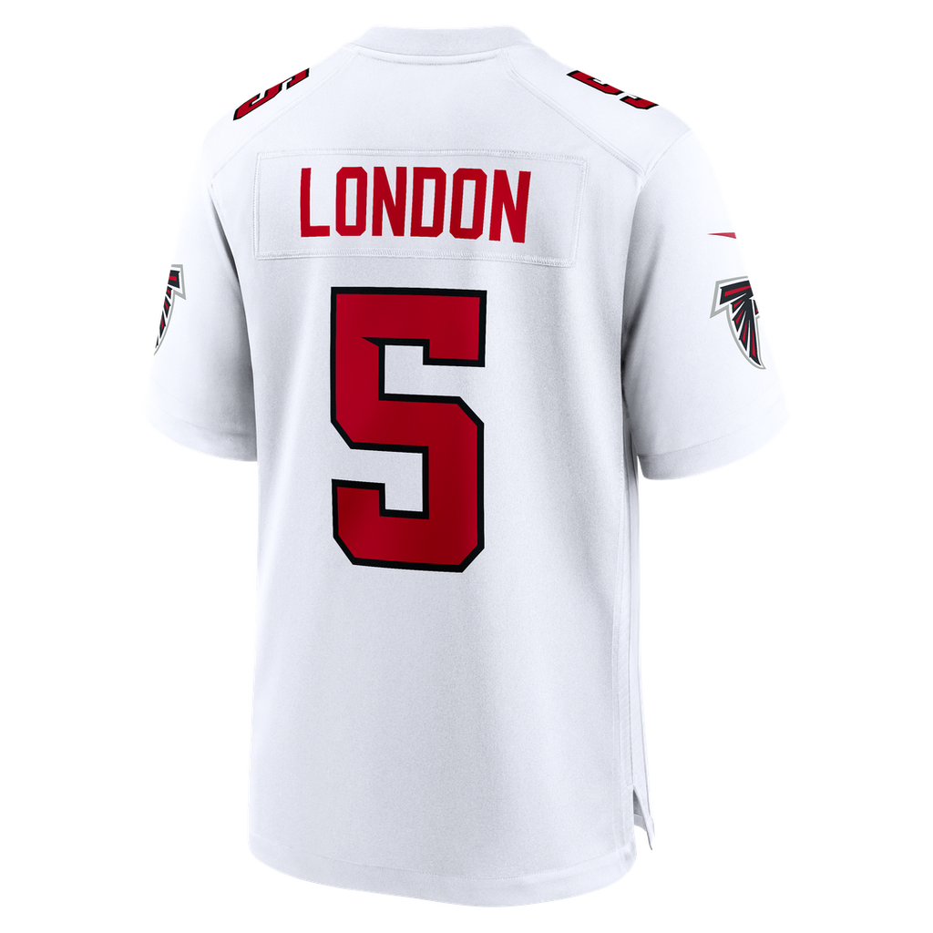 Atlanta Falcons Drake London Nike White Game Jersey product image 3, provided for visual reference and product detail review