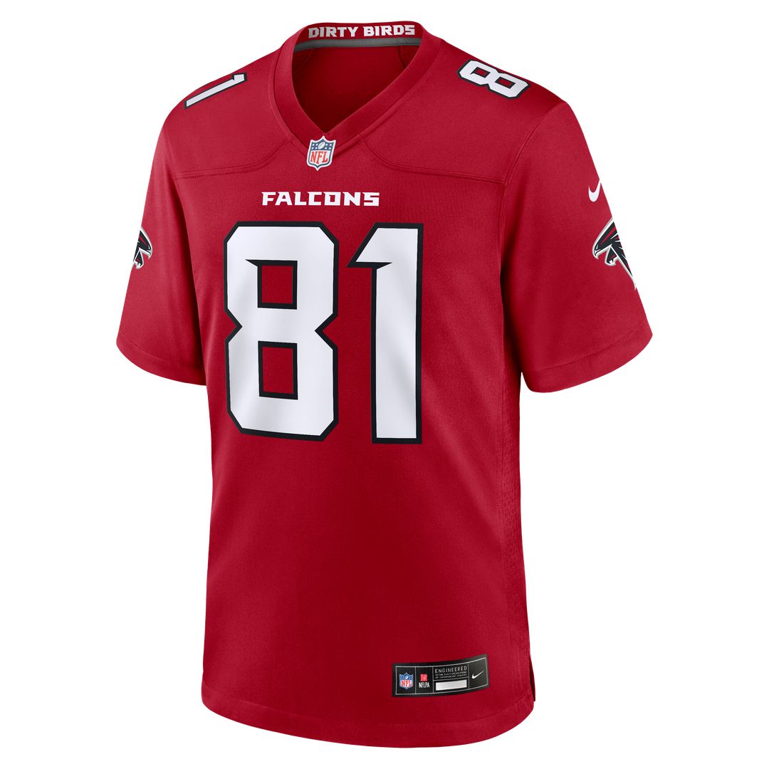 Atlanta Falcons Austin Hooper Nike Red Team Game Jersey product image 2, provided for visual reference and product detail