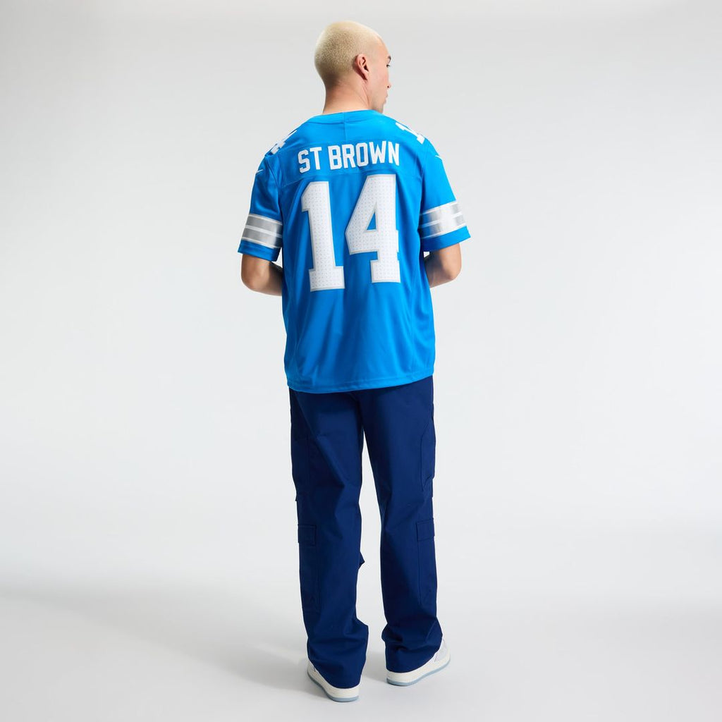 Detroit Lions Amon-Ra St. Brown Nike White Vapor F.U.S.E. Stitched Limited Jersey product image 11, provided for visual