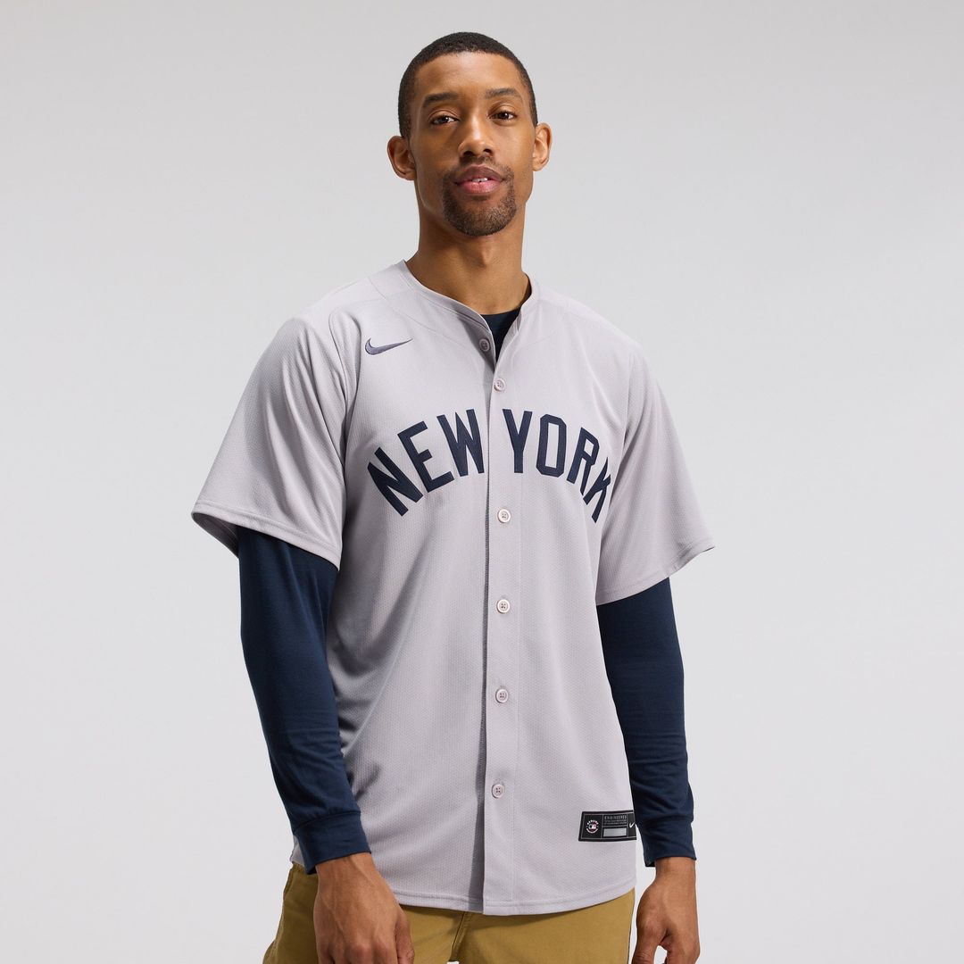New York Yankees Aaron Judge Nike Gray Road Limited Player Jersey product image 2, provided for visual reference and product