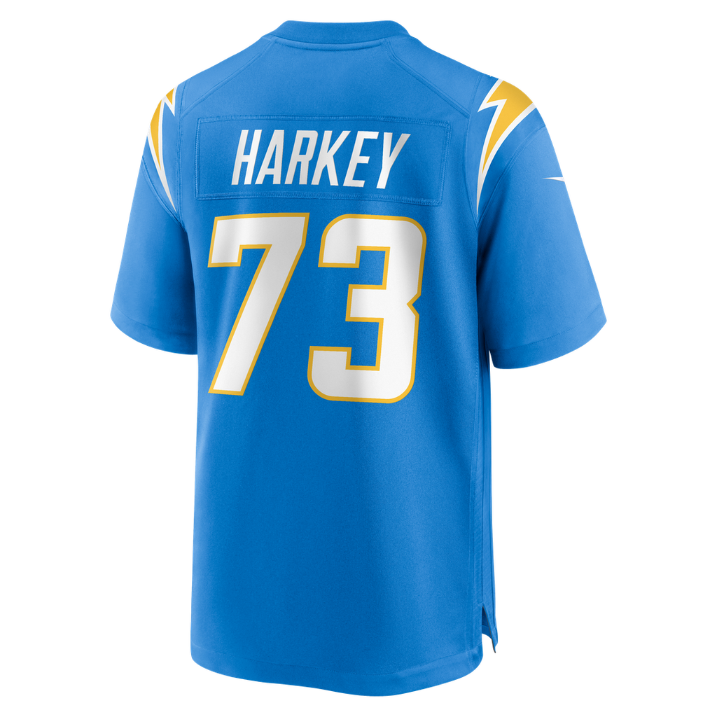 Los Angeles Chargers Alex Harkey Nike Powder Blue Team Game Jersey product image 5, provided for visual reference and