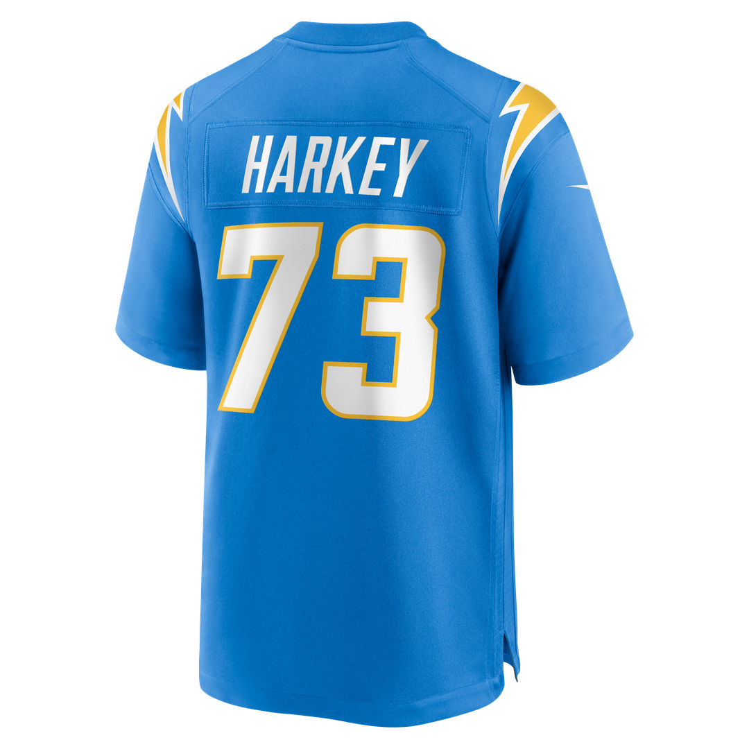 Los Angeles Chargers Alex Harkey Nike Powder Blue Team Game Jersey product image 5, provided for visual reference and