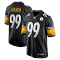 Pittsburgh Steelers Derrick Harmon Nike Black Game Player Jersey product image 1, provided for visual reference and product