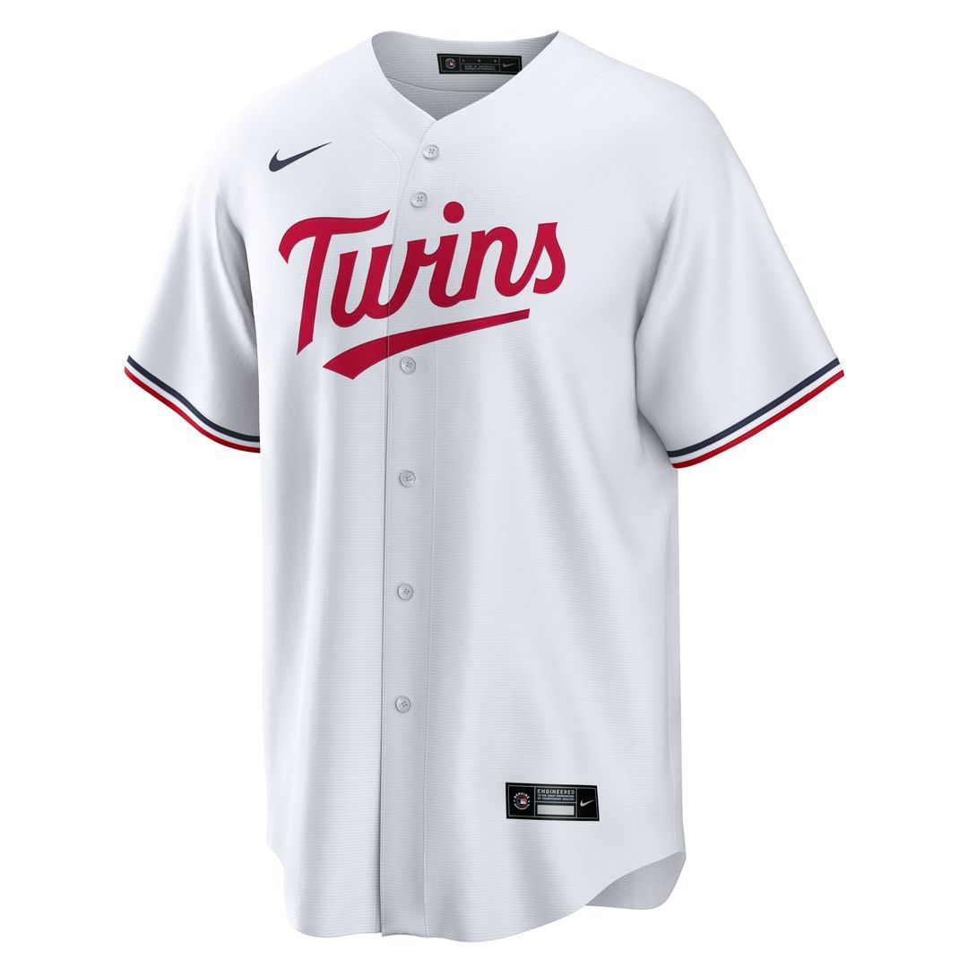 Minnesota Twins Pablo López Nike White Home Replica Player Jersey product image 2, provided for visual reference and product