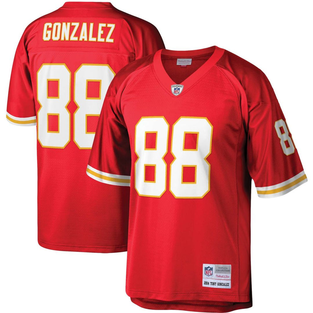 Kansas City Chiefs Tony Gonzalez Mitchell & Ness Red Legacy Replica Jersey product image 1, provided for visual reference