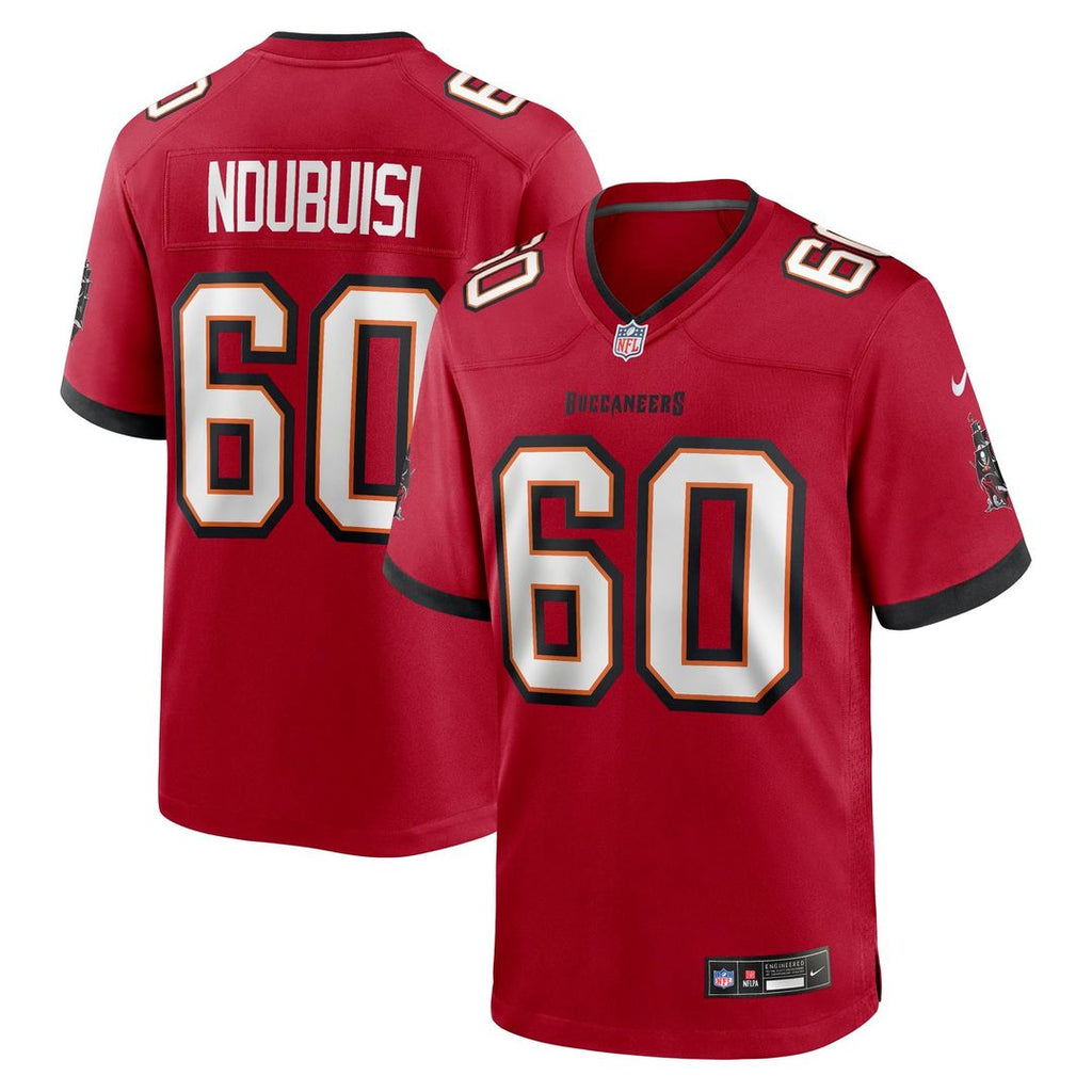 Tampa Bay Buccaneers Haggai Ndubuisi Nike Red Team Game Jersey product image 1, provided for visual reference and product