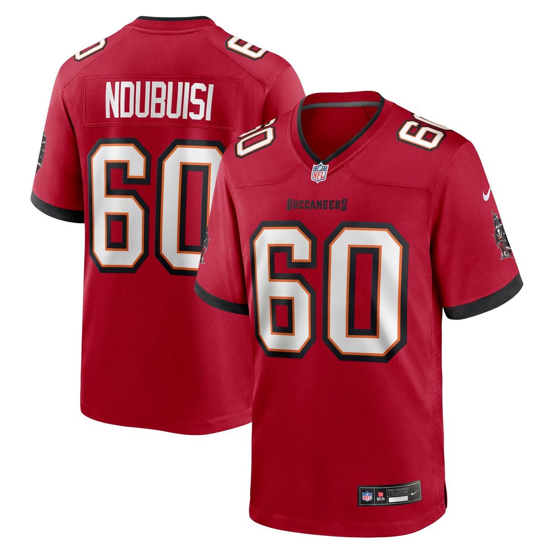 Tampa Bay Buccaneers Haggai Ndubuisi Nike Red Team Game Jersey product image 1, provided for visual reference and product