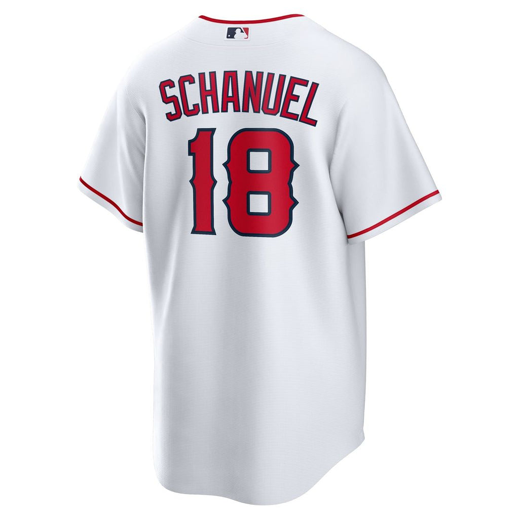 Los Angeles Angels Nolan Schanuel Nike White Home Replica Jersey product image 3, provided for visual reference and product