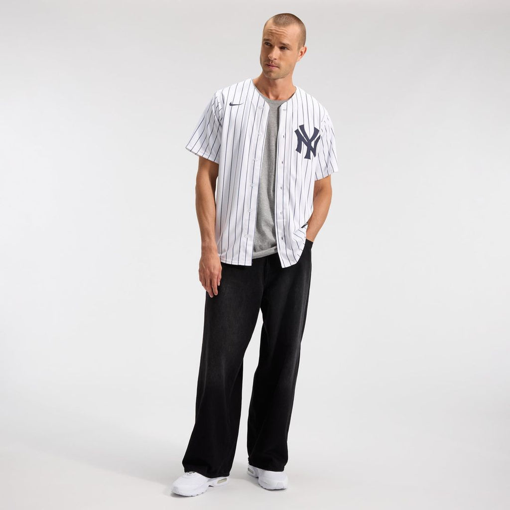New York Yankees Nike White Home Replica Team Jersey product image 3, provided for visual reference and product detail review