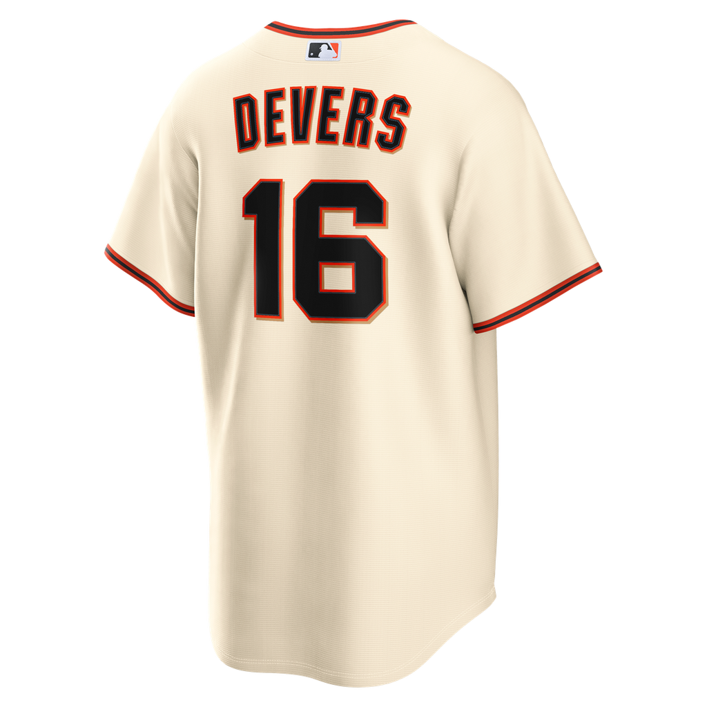 San Francisco Giants Rafael Devers Nike Cream Home Replica Jersey product image 3, provided for visual reference and product