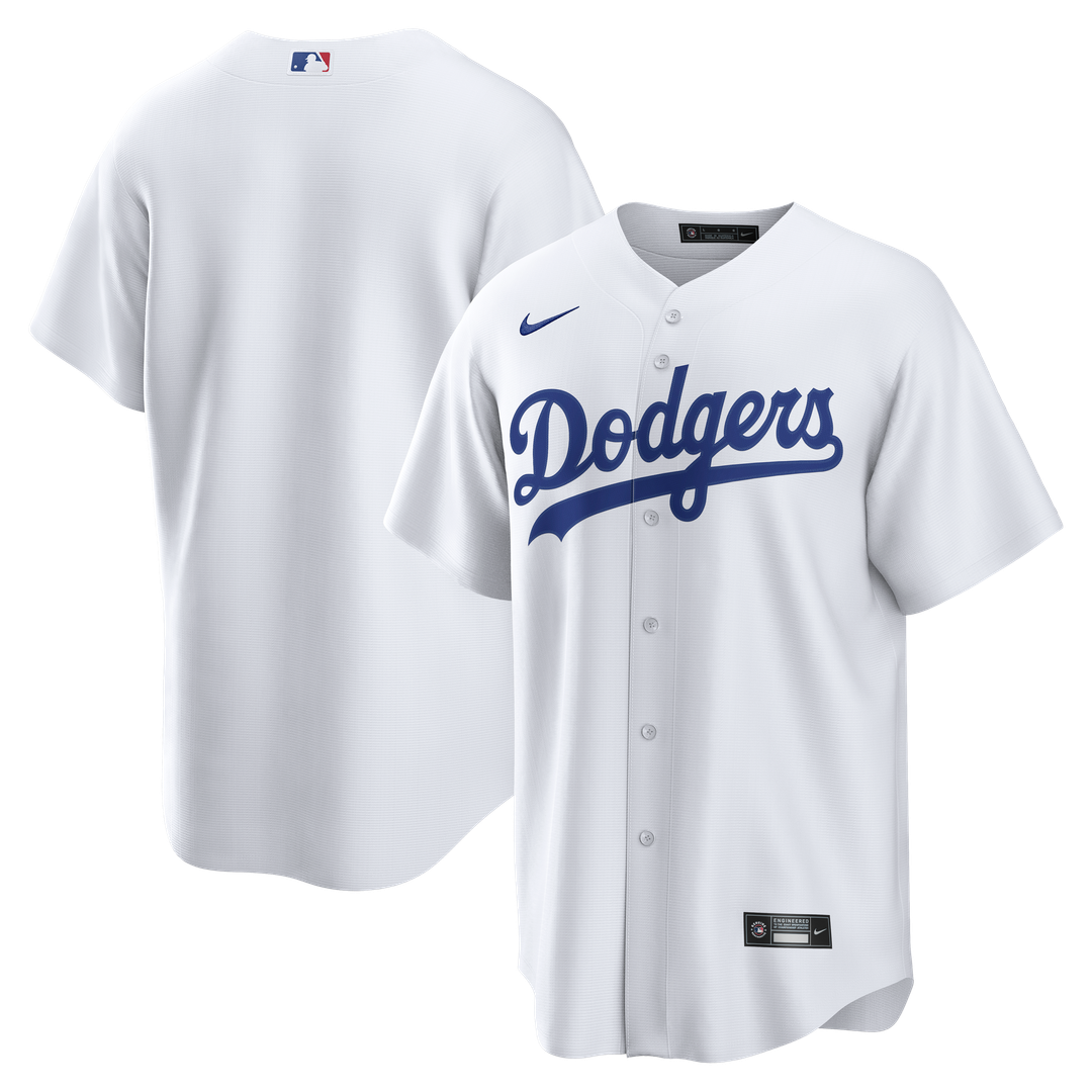 Los Angeles Dodgers Nike White Home Replica Jersey product image 6, provided for visual reference and product detail review
