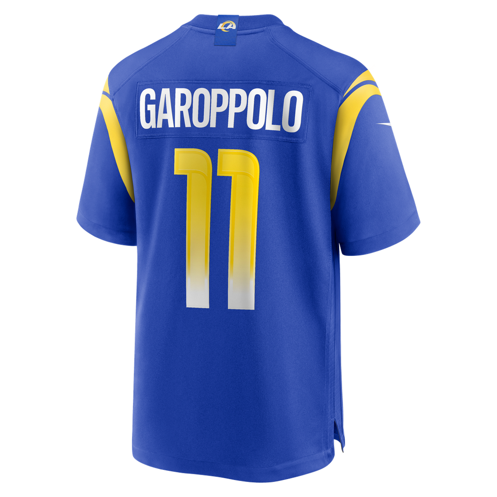 Los Angeles Rams Jimmy Garoppolo Nike Royal Game Jersey product image 3, provided for visual reference and product detail