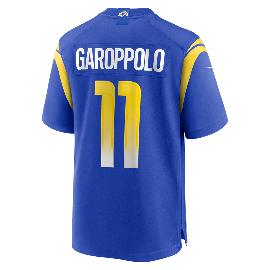 Los Angeles Rams Jimmy Garoppolo Nike Royal Game Jersey product image 3, provided for visual reference and product detail