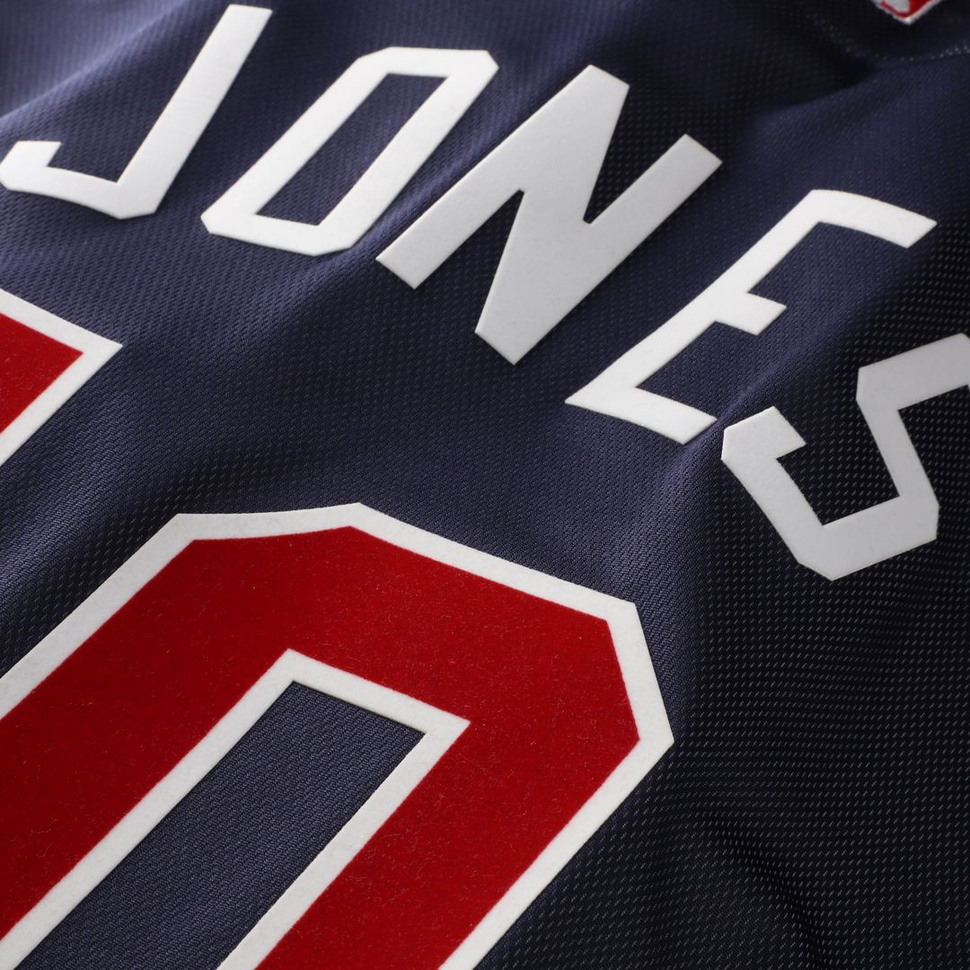 Atlanta Braves Chipper Jones Mitchell & Ness Navy Authentic Batting Practice Jersey product image 5, provided for visual