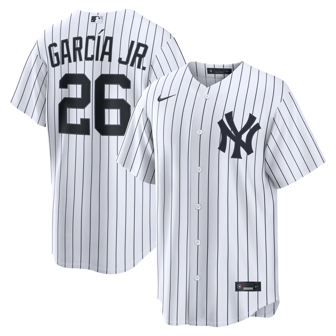 New York Yankees Luis García Jr. Nike White Home Replica Jersey product image 1, provided for visual reference and product