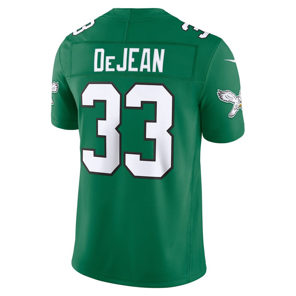 Philadelphia Eagles Cooper DeJean Nike Kelly Green Alternate Vapor F.U.S.E. Stitched Limited Jersey product image 3,