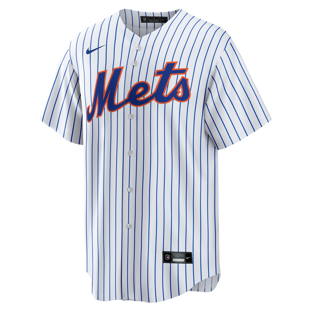 New York Mets Nike White Home Replica Player Jersey product image 6, provided for visual reference and product detail review