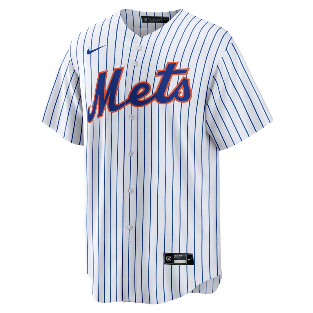 New York Mets Francisco Alvarez Nike White Replica Player Jersey product image 2, provided for visual reference and product