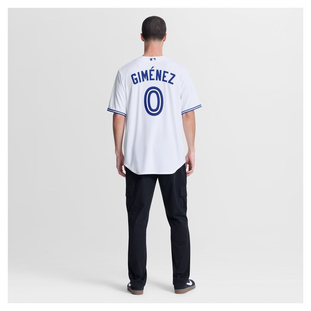 Toronto Blue Jays Andrés Giménez Nike White Home Replica Jersey product image 5, provided for visual reference and product