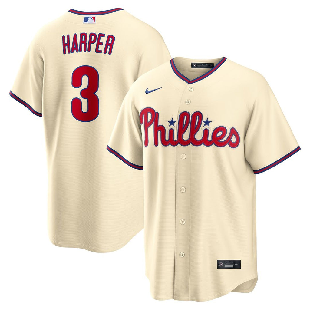 Philadelphia Phillies Bryce Harper Nike Gray Road Replica Jersey product image 27, provided for visual reference and product