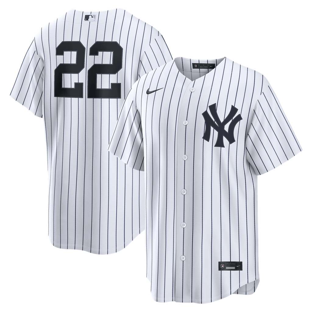New York Yankees Ben Rice Nike White Home Replica Jersey product image 1, provided for visual reference and product detail