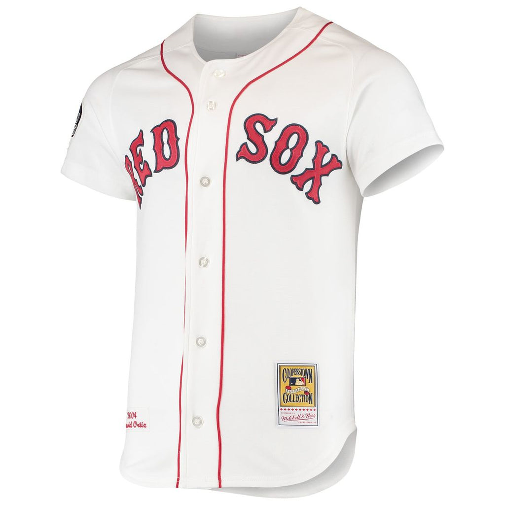 Boston Red Sox David Ortiz Mitchell & Ness White 2004 Cooperstown Collection Home Authentic Jersey product image 2, provided