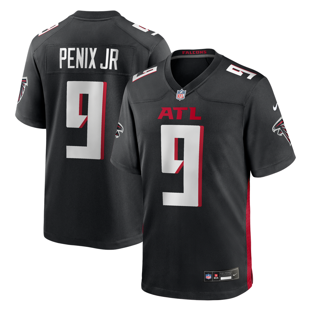 Atlanta Falcons Michael Penix Jr. Nike Black Player Game Jersey product image 1, provided for visual reference and product
