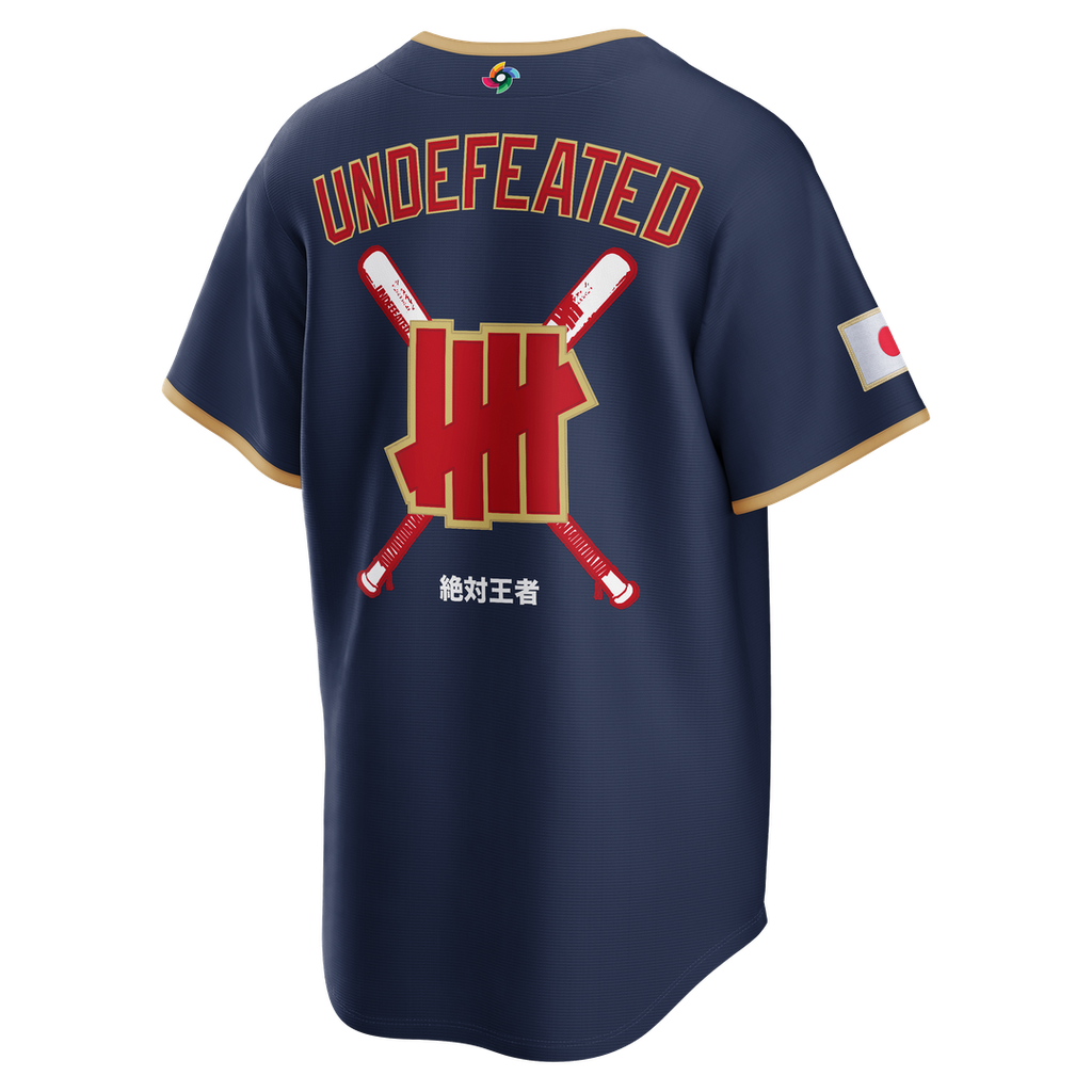 Japan Baseball Nike x Undefeated Navy 2026 World Baseball Classic Stadium Jersey product image 3, provided for visual