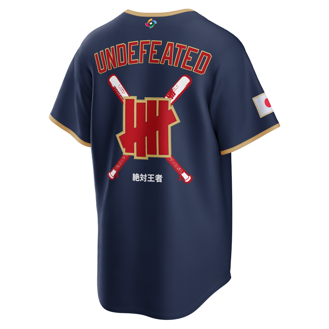 Japan Baseball Nike x Undefeated Navy 2026 World Baseball Classic Stadium Jersey product image 3, provided for visual