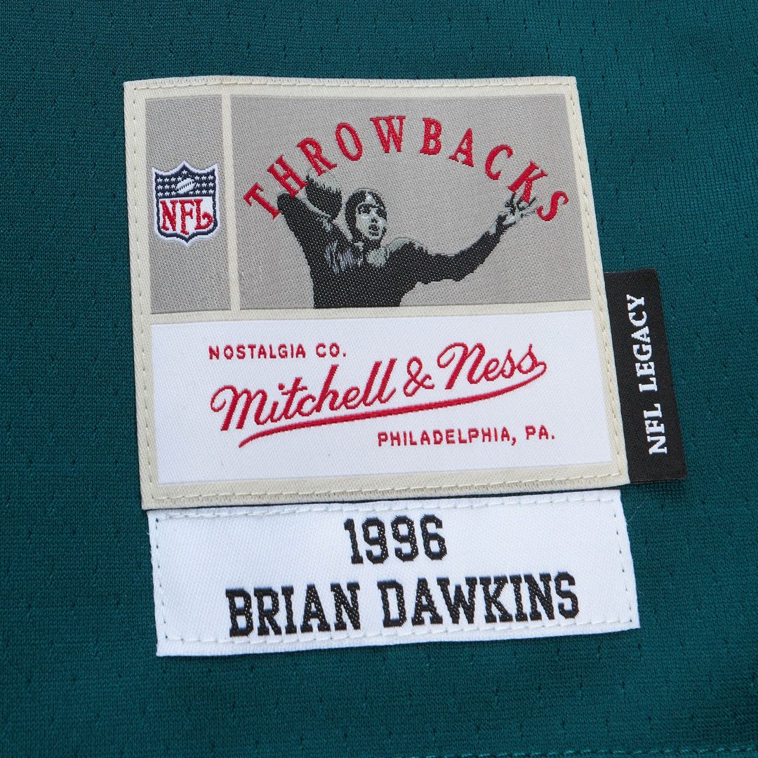Philadelphia Eagles Brian Dawkins Mitchell & Ness Black Legacy Replica Jersey product image 17, provided for visual