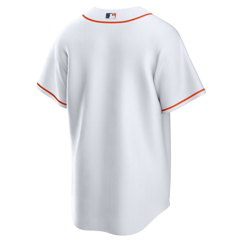 Houston Astros Nike White Home Replica Team Jersey product image 6, provided for visual reference and product detail review