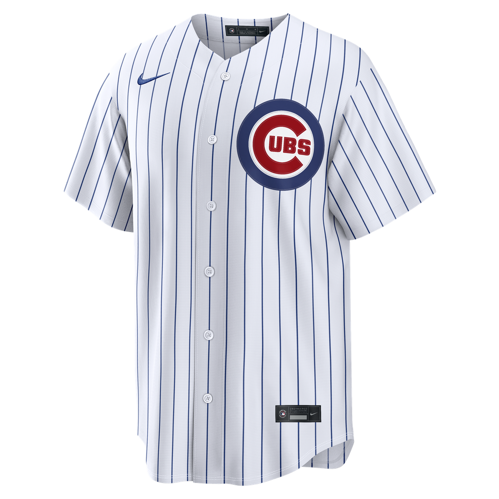 Chicago Cubs Tyrone Taylor Nike White Home Replica Jersey product image 4, provided for visual reference and product detail